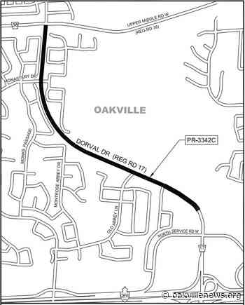 Dorval Drive road resurfacing begins May 10, 2022 - Oakville News