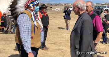 Anglican church leader apologizes to residential school survivors at Saskatchewan First Nation