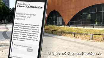 Architektur-Fortbildung online – Tipps für April 2022 - Internet für Architekten