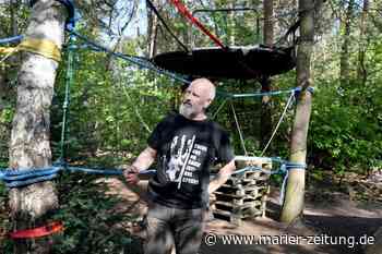 Marl: Olaf Alitz verwandelt Wald: Natur wird zum Abenteuerspielplatz - Marler Zeitung