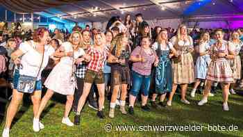 Vollmaringer Frühlingsfest: Wenn das Zelt wieder komplett Kopf steht