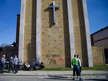 Rolling Thunder Day 3: Police investigate hate-motivated graffiti at bikers church
