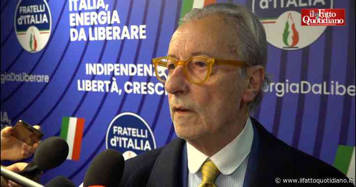 Centrodestra, Feltri alla convention di FdI: “Le coalizioni vengono dopo, prima ci sono le elezioni. Chi ha più voti guida la macchina”