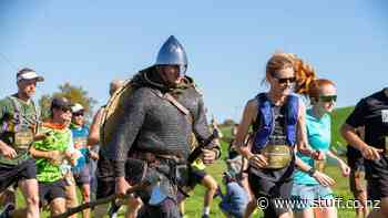 Knight in armour offers no half effort for Ukrainian orphans in marathon - Stuff