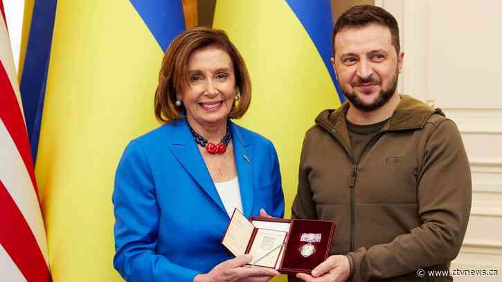 U.S. lawmaker Nancy Pelosi visits Kyiv as civilians evacuated from Mariupol