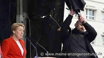 1. Mai: Scholz beschimpft, Giffey mit Eiern beworfen - Ausschreitungen in Dortmund