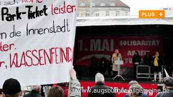 Dieser Protest bei der Maifeier in Augsburg war daneben