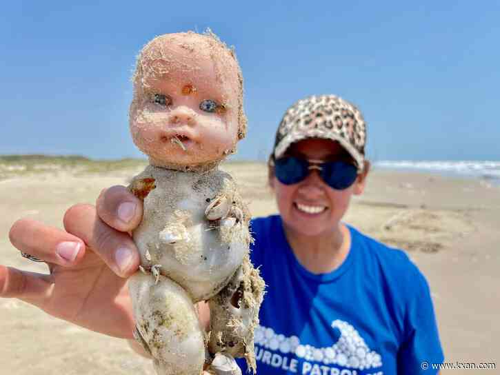 Barnacle-covered dolls wash up on Texas shore