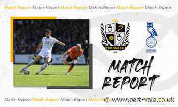 Match Report | Port Vale 3-2 Oldham Athletic | News - Port Vale