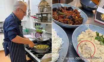 Scott Morrison's family curry night photo horrifies Aussies who claim the chicken is raw - Daily Mail