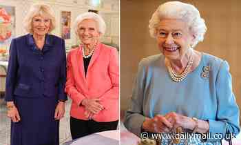 Mary Berry joins the Duchess of Cornwall to announce Queen's Jubilee pudding competition winner - Daily Mail