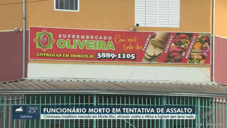Homem é morto a tiros durante assalto a supermercado em Monte Mor; suspeito é preso - Globo.com