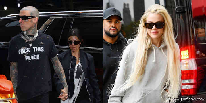 Kourtney & Khloe Kardashian Spotted in NYC Ahead of Their First-Ever Met Gala Appearances!
