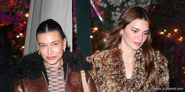Kendall Jenner & Hailey Bieber Coordinate Outfits For Derek Blasberg's Birthday Party