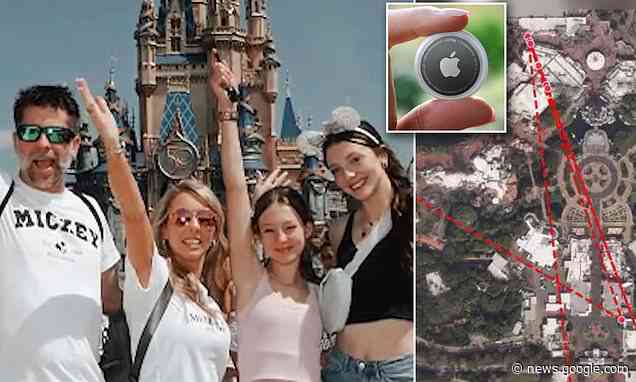 Tennessee family visiting Disney world discovered unknown Apple AirTag used to track teen daughter - Daily Mail