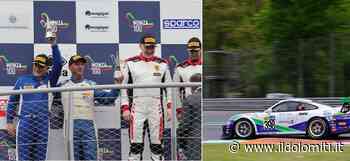 La coppia trentina Ghezzi-Pichler a tutto gas a Monza. A bordo della Porsche salgono sul podio del circuito: ''E' tra i tracciati più belli del mondo: un'emozione grandissima'' - il Dolomiti