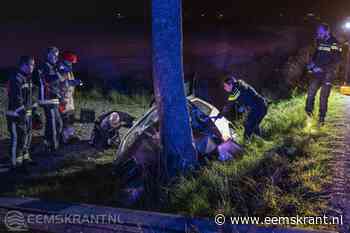 Automobilist (22) botst tegen boom op de Spijksterweg bij Bierum (update) - Eemskrant
