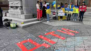 Edmonton rally showcases impact war in Ukraine has on children - CTV News Edmonton