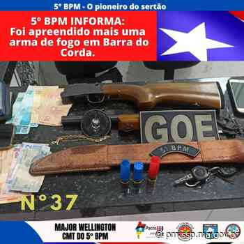 Polícia Militar apreende arma de fogo artesanal em Barra do Corda • PM/MA - Polícia Militar do Maranhão - SSP/MA (.gov)