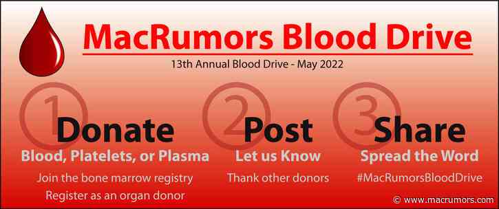 MacRumors 2022 Blood Drive