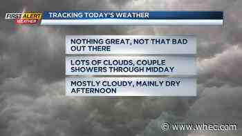 First Alert Weather: Brief shower threat with a better chance for rain later Tuesday