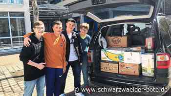 Hilfspakete für Ukraine: Schüler der CHR Nagold setzen Zeichen der Solidarität