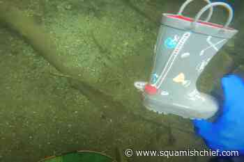 Watch trash getting picked up from the bottom of this Squamish lake - Squamish Chief