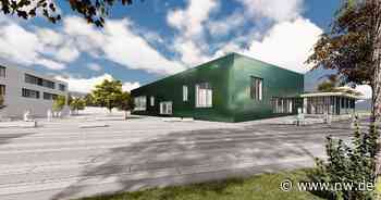 Photovoltaik-Fassade lässt Hallenbad in Verl dunkelgrün schimmern - Neue Westfälische