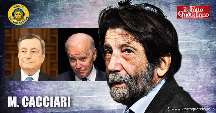 Guerra Russia-Ucraina, Cacciari: “Siamo i primi della classe come discepoli della Nato, ma gli ultimi su lavoro, università e tanto altro”