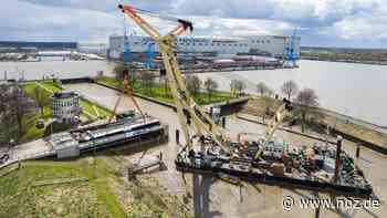 Verzögerung bei Bauarbeiten: Neues Tor in Seeschleuse in Papenburg eingesetzt - NOZ