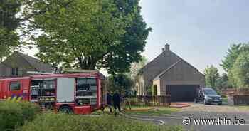 Korte maar hevige brand legt tuinhuis in Oostakker in de as - Het Laatste Nieuws