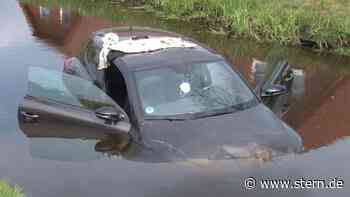 Papenburg: Nach Unfall landen Frau und Auto im Kanal - STERN.de