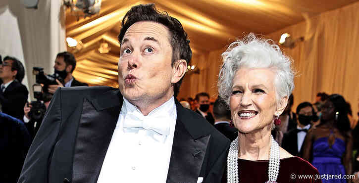 Elon Musk Has Fun with His Mom on the Met Gala 2022 Red Carpet