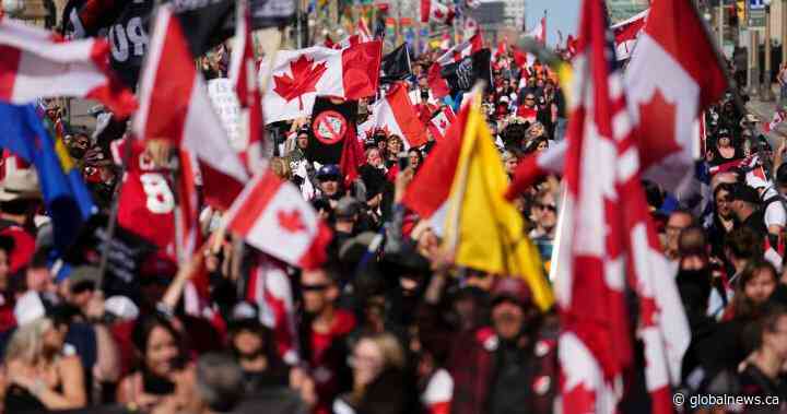 ‘Rolling Thunder’ protest winds down as Ottawa police patrol increasingly empty streets - Global News