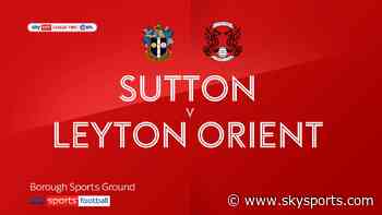 Sutton 1-0 Leyton Orient: Joe Kizzi's sixth goal of season keeps hosts in promotion contention - Sky Sports