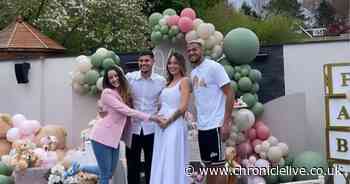 Bruno Guimaraes and girlfriend Ana host lavish gender reveal party with Joelinton in attendance - Chronicle Live