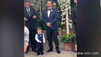 Watch this adorable toddler steal the show at his parents' wedding