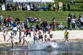 Chemnitz: Wassertemperatur zwölf Grad! Erste Badegäste eröffnen am Stausee Rabenstein die neue Saison - TAG24