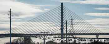 Funérailles nationales de Guy Lafleur: le pont Samuel-De Champlain illuminé aux couleurs du CH