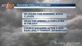 First Alert Weather: Tracking Rain later today, tonight and tomorrow morning
