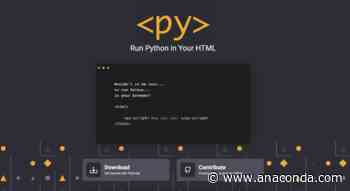 New from Anaconda: Python in the Browser