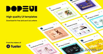 DopeUI - Free modern UI design templates