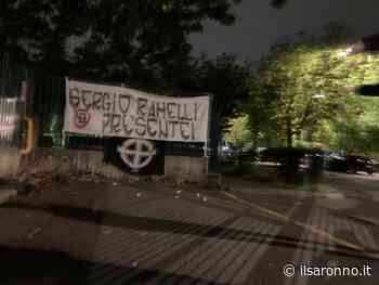 A Saronno il ricordo, con uno striscione, di Sergio Ramelli nell'anniversario della morte - ilSaronno