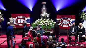 Mourners gather to remember hockey legend Guy Lafleur