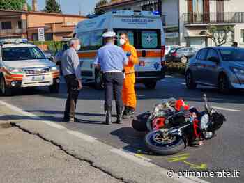 Incidente lungo la Provinciale, ferito motociclista - Prima Merate