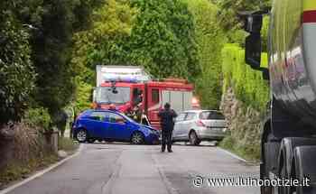 Frontale tra Germignaga e Porto Valtravaglia, provinciale bloccata - Luino Notizie