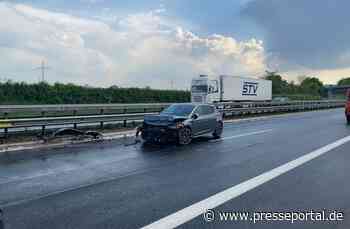 POL-PDLD: Verkehrsunfall mit leichtverletzter Person durch Aquaplaning