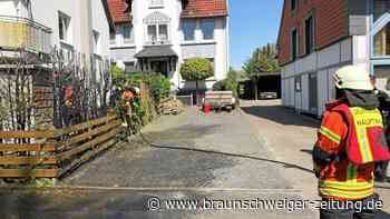 Braunschweigs Feuerwehr löscht Heckenbrand in Lehndorf