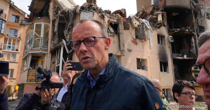 Guerra Russia-Ucraina, il segretario della Cdu Merz sfida il cancelliere Scholz e va a Kiev: “Si aspettano più leadership”