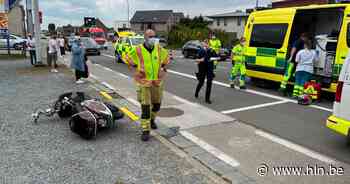 Bromfietsster zwaar gewond na botsing tegen autoportier geparkeerde wagen - Het Laatste Nieuws
